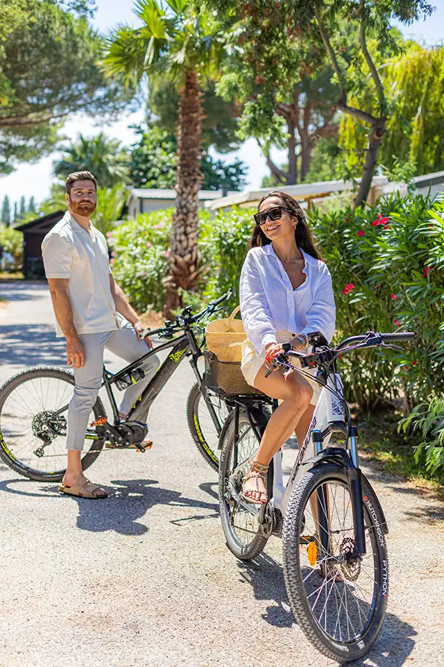 rent a bike and explore the surrounding area